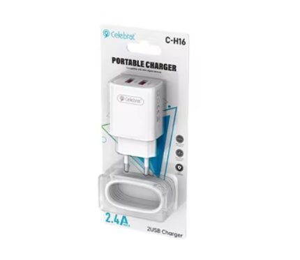 Chargers + Cables Yison Celebrat C_H16_EU 2.4A With Type_c Cable wihte