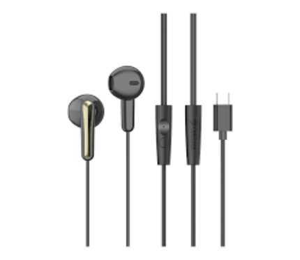 Wire Headset  Yison Celebrat G37 Earphone Type c Black