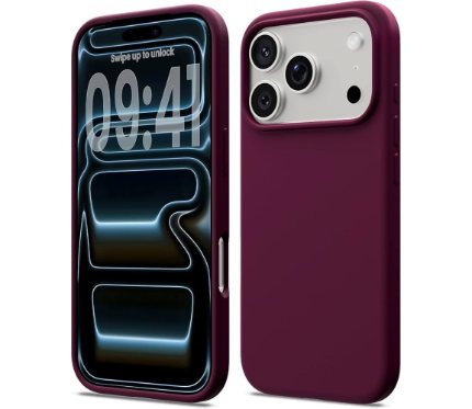 Covers   Iphone 17 Pro Max Silicone case Burgundy