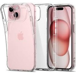 Alpha LOLA Hard TPU Back Cover for iPhone 15 clear