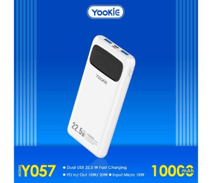 Power Banks Yookie fast Power Bank 22.5W with led display YO57 10000 MAH Black