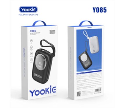 Power Banks Yookie fast Power Bank 22.5W with led display YO85 10000 MAH White