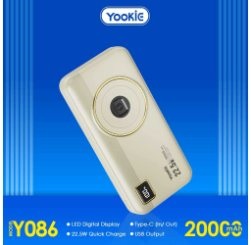 Power Banks Yookie fast Power Bank 22.5W with led display YO86 20000 MAH 2output
