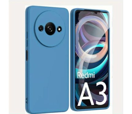 Covers Alpha LOLA Hard TPU Back Cover for Radmi A3 Indigo blue