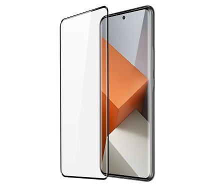 Screen Protector DUX CURVED_ 65 Full Screen Glass_Black For Redmi Note 13 Pro Plus