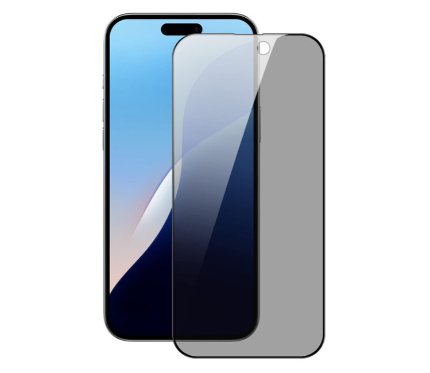 Screen Protector DUX PRIVACY_IP16 Full Screen Glass_Black For iPhone 16 Pro