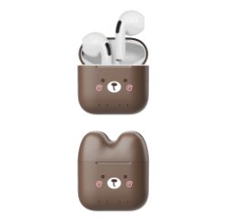 Yookie Blutooth YKS26 Wireless earbuds BROWN (Little Bear)