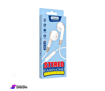 Wire Headset  Yookie  Headphone YK36 White _Hdst