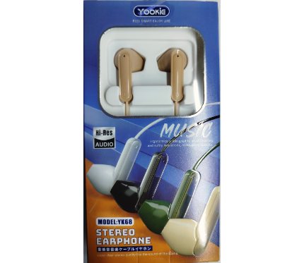 Wire Headset  Yookie  Headphone YK68 Pink _Hdst