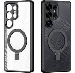 Dux Aimo Mag Series Case for Samsung S25 Ultra with Magnetic Stand Black