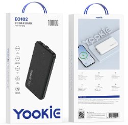Yookie fast Power Bank With LED 22.5W EO102 10000 MAH Black