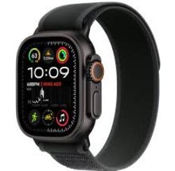 Apple Watch Ultra 2 Black Titanium with Black Trial loop band 49MM
