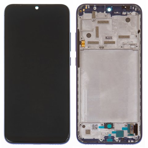 LCD Mi A3 with frame blue