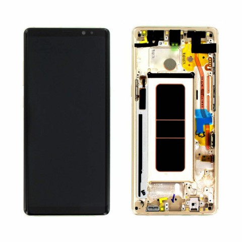  LCD Note 8 with frame Gold