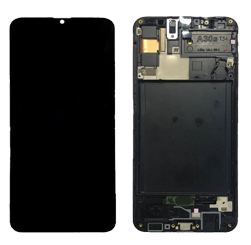 LCD A30s with frame Black