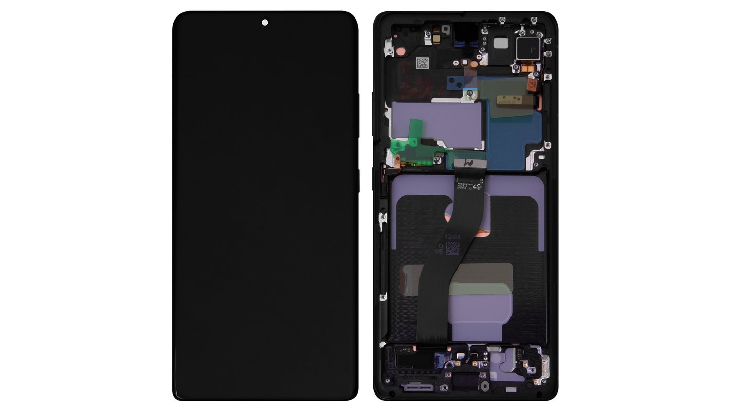 LCD S21 Ultra 5G 2021 with frame Black