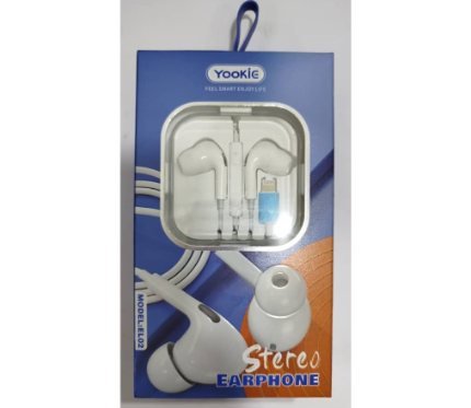 Wire Headset  Yookie  Headphone EL02 Lightning WHITE _Hdst